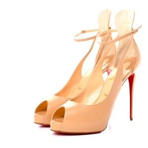 Louboutin Mascaralta kid 120 pumps / soft leather
